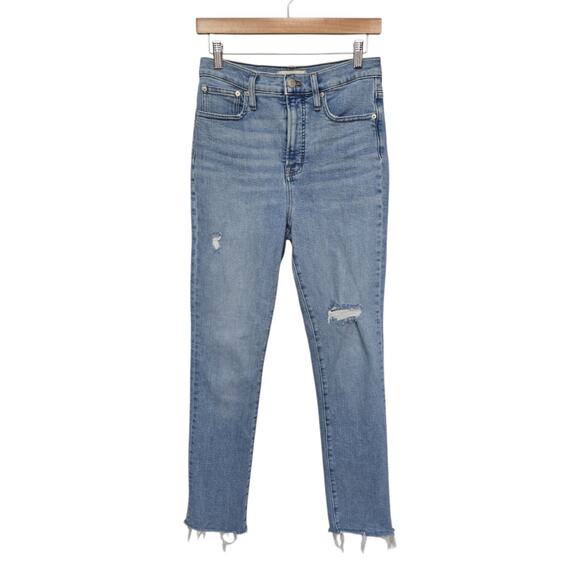 Madewell The Perfect Vintage Jean Womens Size 26T‎ Crop Stretch High Rise Denim - Picture 1 of 10
